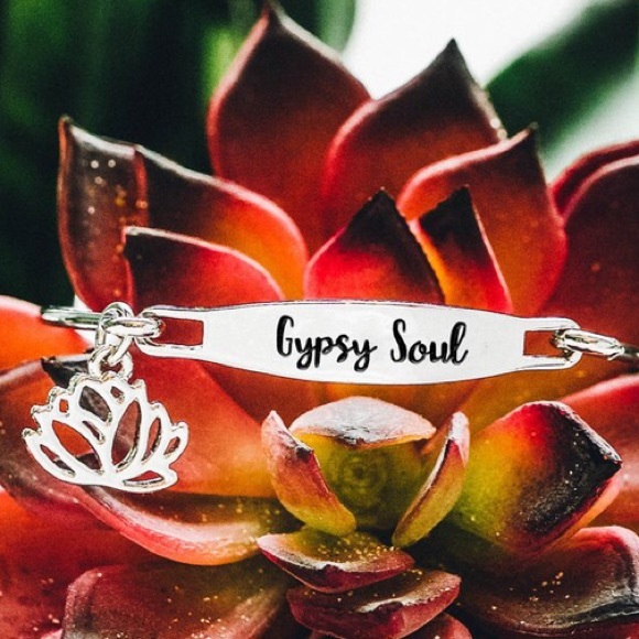Gypsy Soul Lotus Stainless Bracelet - Picture 2 of 4